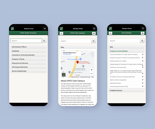 A responisve, mobile-first prototype of a public-facing departmental directory for the College.